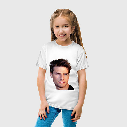 Детская футболка Том Круз / Белый – фото 4