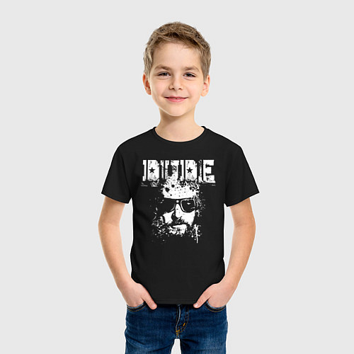 Детская футболка Dude / Черный – фото 3