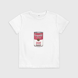 Детская футболка Энди Уорхол - Банка супа