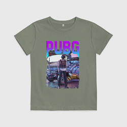 Детская футболка PUBG NEON ПУБГ НЕОН Z