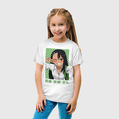 Детская футболка Нагаторо Сан / Белый – фото 4