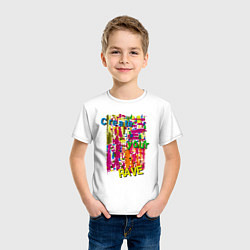 Футболка хлопковая детская Create your Rave, цвет: белый — фото 2