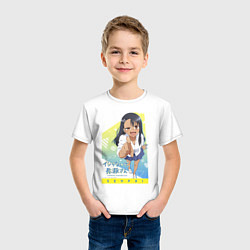Футболка хлопковая детская Nagoroto Senpai, цвет: белый — фото 2