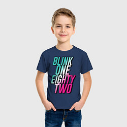 Футболка хлопковая детская BLINK 182, цвет: тёмно-синий — фото 2