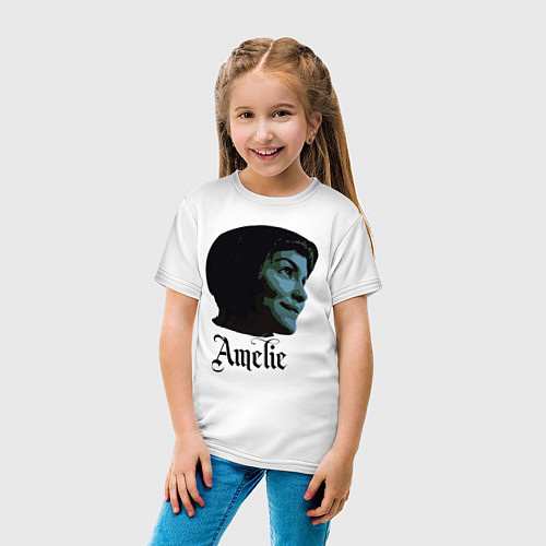 Детская футболка Амели / Белый – фото 4
