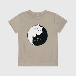 Детская футболка Инь Ян Котики