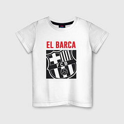 Футболка хлопковая детская El Barca, цвет: белый
