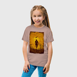 Футболка хлопковая детская FREEMAN HALF-LIFE 2 Z, цвет: пыльно-розовый — фото 2