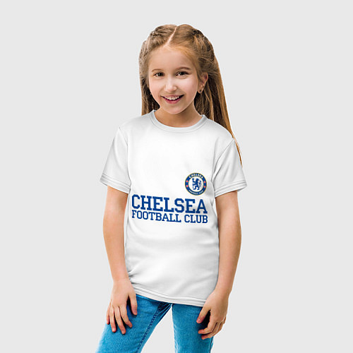 Детская футболка Chelsea FC: Blue / Белый – фото 4