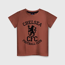 Футболка хлопковая детская Chelsea CFC, цвет: кирпичный