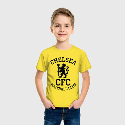 Детская футболка Chelsea CFC / Желтый – фото 3