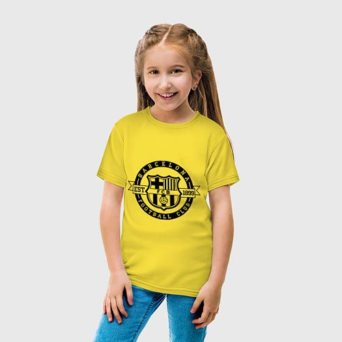 Детская футболка Barcelona FC / Желтый – фото 4