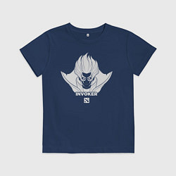Футболка хлопковая детская Invoker из Доты 2, цвет: тёмно-синий
