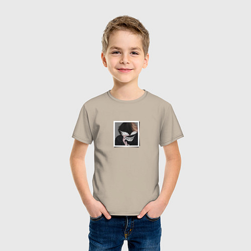 Детская футболка Кен Канеки в блюре / Миндальный – фото 3