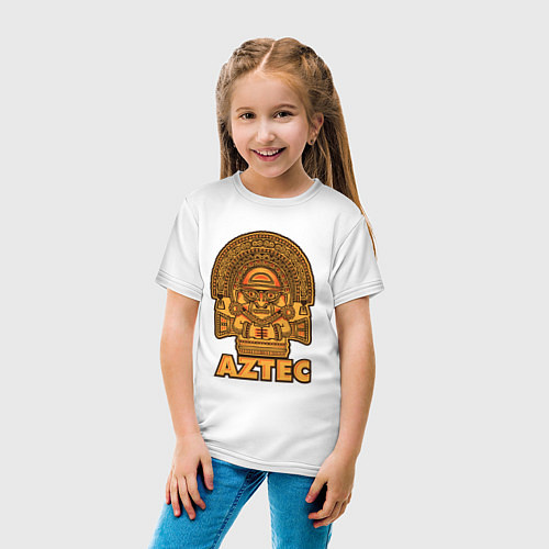 Детская футболка Aztec Ацтеки / Белый – фото 4