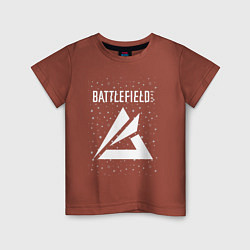 Футболка хлопковая детская Battlefield Portal - Stars, цвет: кирпичный