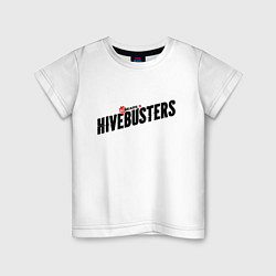 Футболка хлопковая детская Hivebusters, цвет: белый