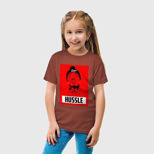 Детская футболка Red Hussle / Кирпичный – фото 4