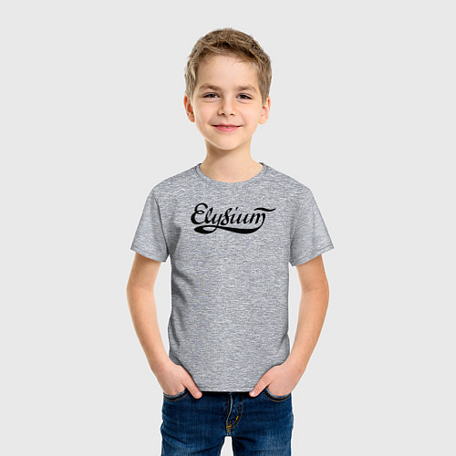 Детская футболка Elysium логотип / Меланж – фото 3