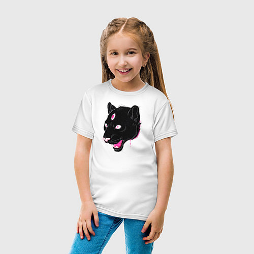 Детская футболка Магическая Пантера / Белый – фото 4