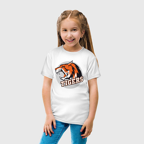 Детская футболка Sport Tigers / Белый – фото 4