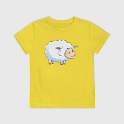 Детская футболка Белая овечка