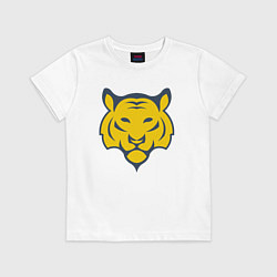 Футболка хлопковая детская Yellow Tiger, цвет: белый
