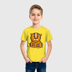 Футболка хлопковая детская Funny Tiger, цвет: желтый — фото 2