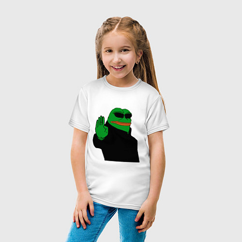 Детская футболка Pepe stop / Белый – фото 4