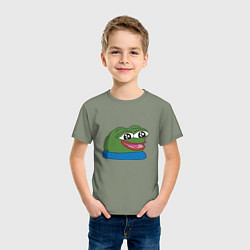 Футболка хлопковая детская Pepe happy Пепе хеппи, цвет: авокадо — фото 2