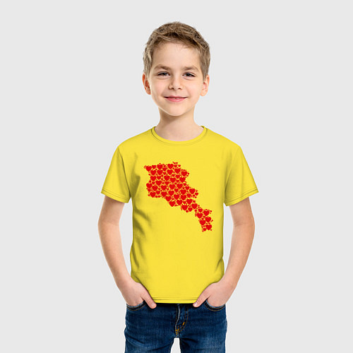Детская футболка Love Armenia / Желтый – фото 3