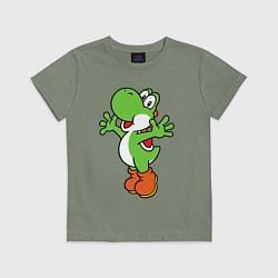 Футболка хлопковая детская Yoshi, цвет: авокадо