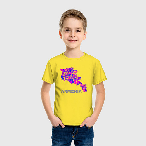 Детская футболка Армения Armenia / Желтый – фото 3
