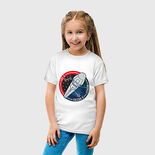 Детская футболка SPACE X А9 / Белый – фото 4