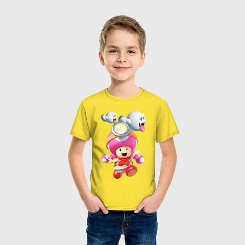 Детская футболка Girl Toad / Желтый – фото 3
