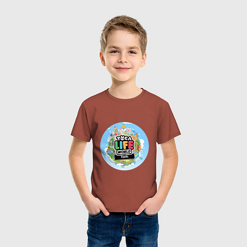 Детская футболка Toca Life World / Кирпичный – фото 3
