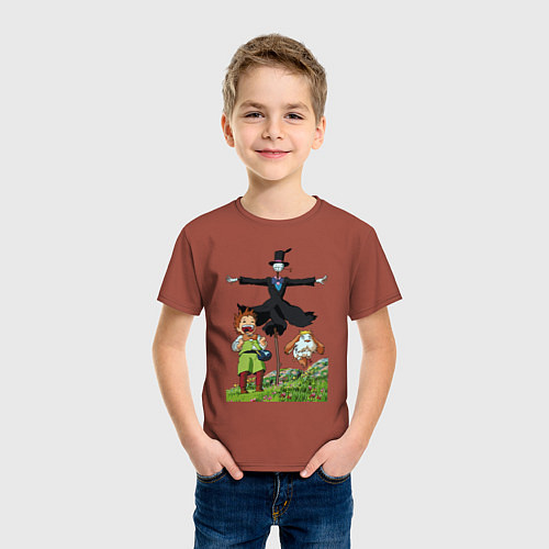 Детская футболка TurnipHead / Кирпичный – фото 3