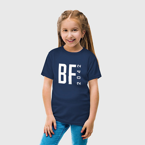 Детская футболка BATTLEFIELD 2042 LOGO ЛОГО / Тёмно-синий – фото 4