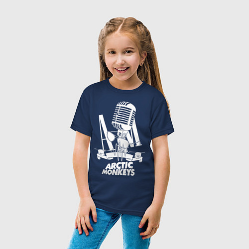 Детская футболка Arctic Monkeys, рок / Тёмно-синий – фото 4