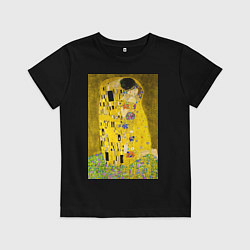 Детская футболка Поцелуй картина Климта