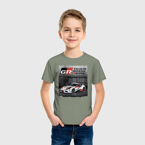 Детская футболка Toyota Gazoo Racing Team / Авокадо – фото 3