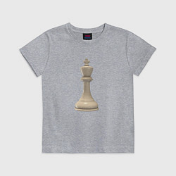 Детская футболка Шахматная фигура Белый король