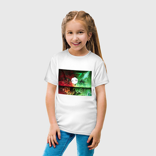 Детская футболка Аста и Юно Черный Клевер Манга / Белый – фото 4