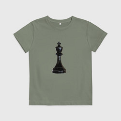 Детская футболка Шахматная фигура Чёрный король