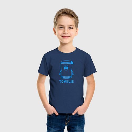 Детская футболка Южный Парк - Полотенчик / Тёмно-синий – фото 3