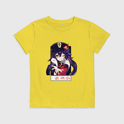 Детская футболка Ху Тао воздушный поцелуй Геншин импакт