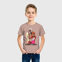 Футболка хлопковая детская Jet Ein Ed, цвет: пыльно-розовый — фото 2