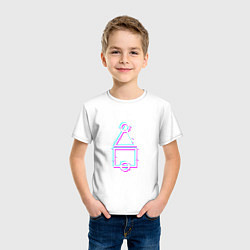 Футболка хлопковая детская Neon Game, цвет: белый — фото 2