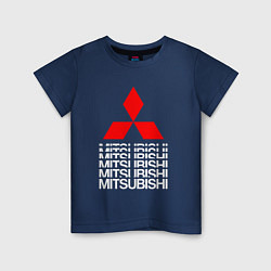 Детская футболка MITSUBISHI МИЦУБИСИ МИТСУБИСИ МИЦУБИШИ LOGO STYLE