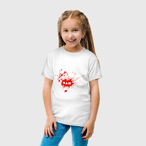 Детская футболка Squid Game Blood / Белый – фото 4
